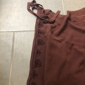 Free size front and back tie hippie pants